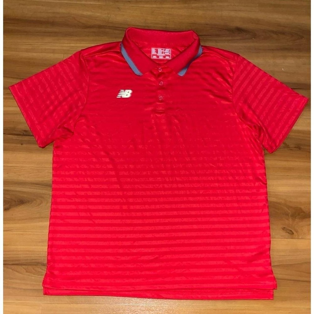 Mens NWOT New Balance Golf Polo Preppy Quick Dry Active Preppy Shirt